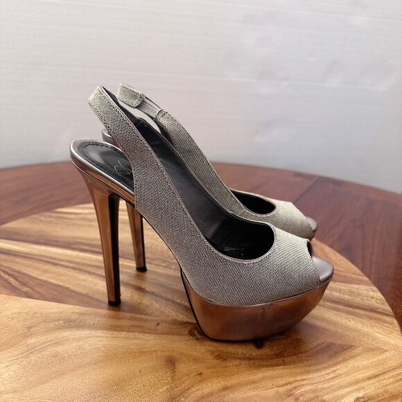 Platform peep toe high heel - Picture 3 of 7